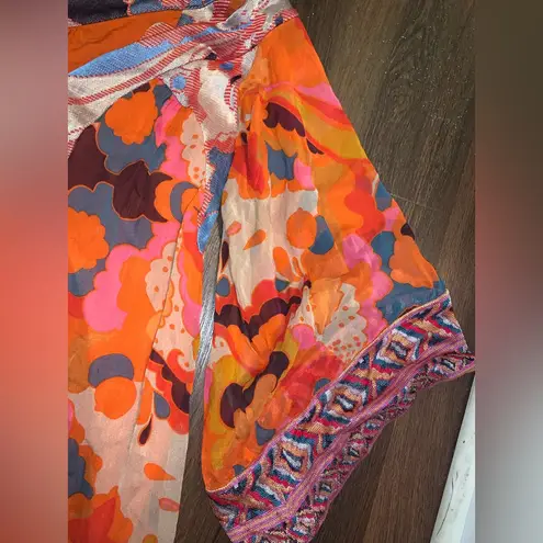 Diane Von Furstenberg Dvf silk boho mod colorful fall tunic dress casual formal y2k 
$309 small rare