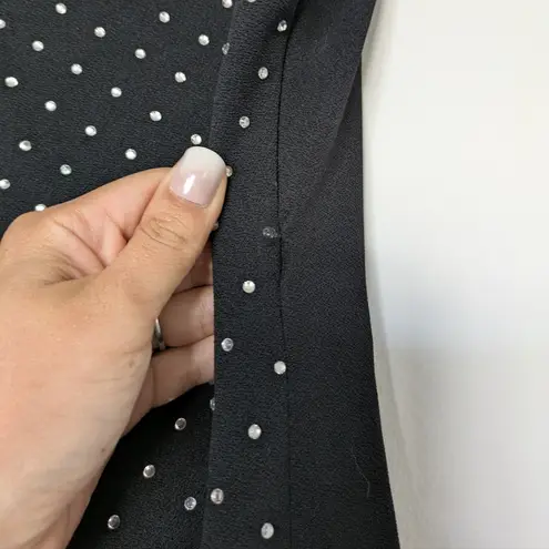 River Island Black diamante bandeau midi dress Sz 18 *Flaw*