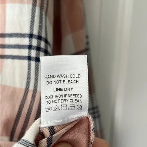 Miss Love Pink and White Button Down Shirt