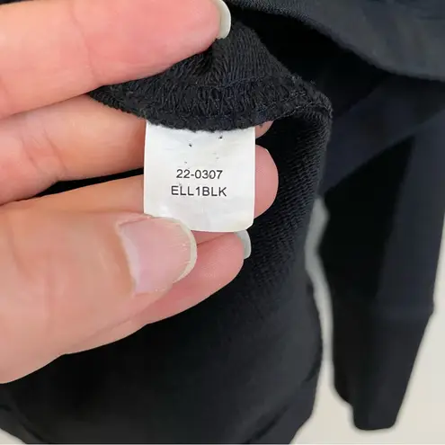 MM.LaFleur The Ellie Pullover - Light French Terry Pima Cotton Black Size Small