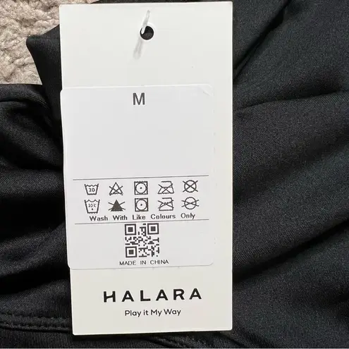 Halara Crop Neck Sleeveless Cropped Yoga Tank Top Medium Women’s Black NWT.