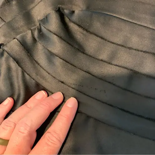 Rubber Ducky Productions Black Strapless Satin Bandage Dress S