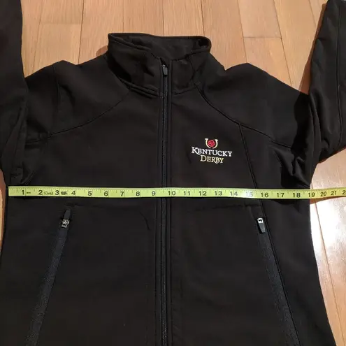 The Mountain Tri- Kentucky Derby Black Windbreaker Jacket Womens Size Small