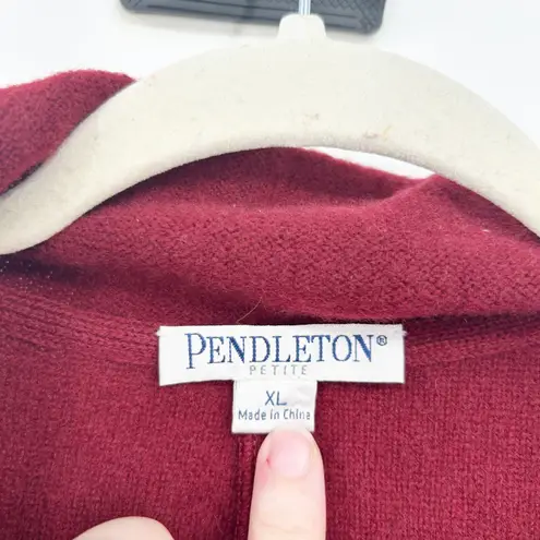 Pendleton Womens 100% Lambs Wool Two Button Preppy Career Blazer Size XL Peite
