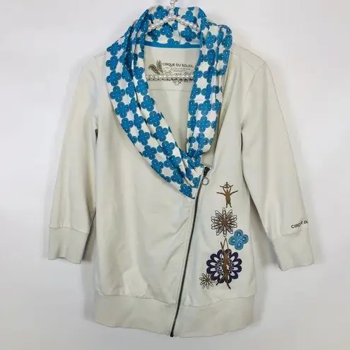 CIRQUE DU SOLEIL | Asymmetric Zip Jacket Jacket Blue Size XS