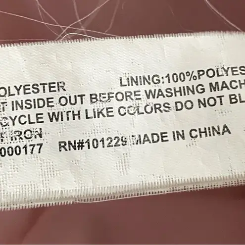 Ashley by 26 International pink reflective full zip cropped puffer coat, size S