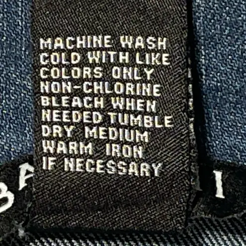 Baccini Cropped Denim Jacket Size PL