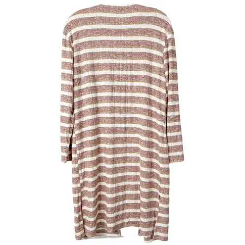 Nine West  Women’s Marled Striped Rib Knit Duster Cardigan Sweater, NWOT, Small