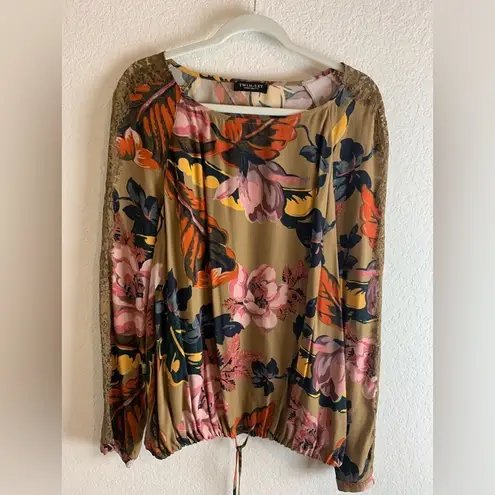 Twin set: Olive green wide legged pants Green Size XL