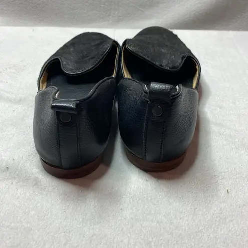 Latigo  Albany Black Pony Hair/Leather slip on Flats size 8.5