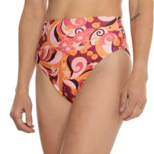 Beach Riot Small Highway Bikini Swim Bottoms High-Waisted Lined Quick-Dry New