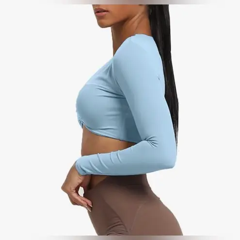 Amazon Aoxjox Long Sleeve Crop Top