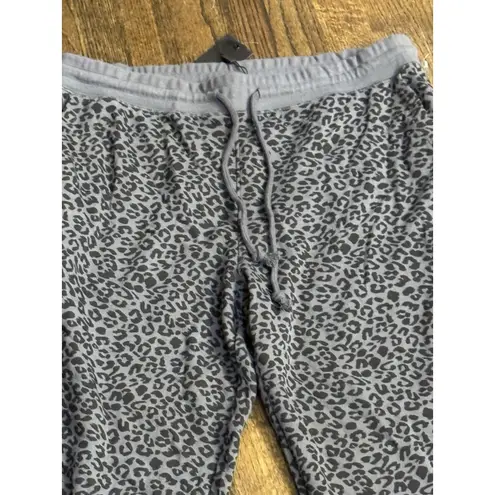 Rails Women's Size XL Charcoal Mini Cheetah Print Kingston Jogger Ankle Pant