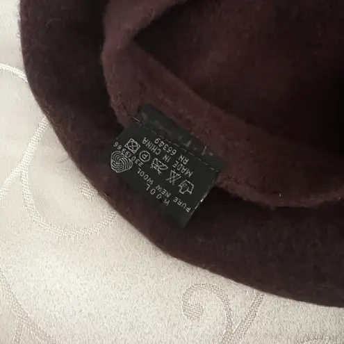 Valentin Frass Valentin Fraas Vintage 100% Wool Brown Beret Hat 