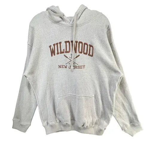 Basix of America Basix America Wildwood New Jersey Hoodie Sweatshirt XL Beige Beach Coastal NEW