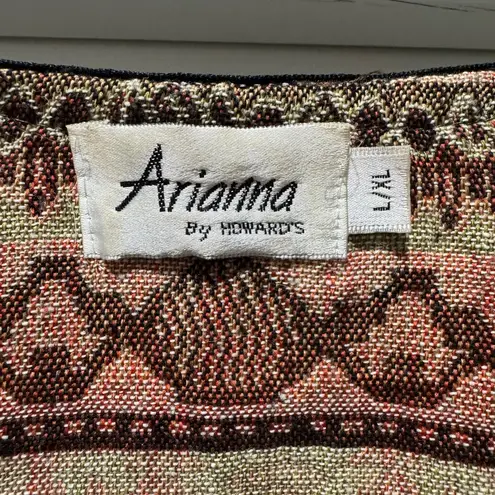 Arianna by Howard’s Sage green Lightweight Jacket with Tapestry Size L/XL Boho