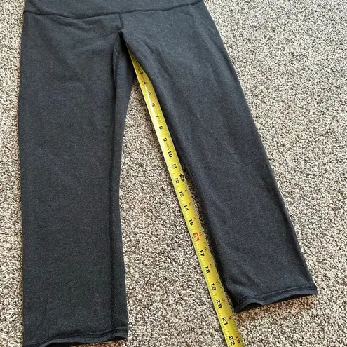 Lululemon  Wonder Under Roll Down dark gray cropped leggings size 10
