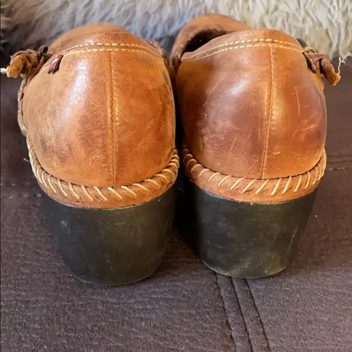 Ecco Brown/Tan Leather Shoes EU 38 US 7.5-8