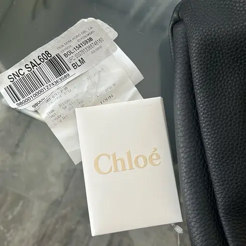 Chloé Deia Medium Hobo Bag in Grained Calf Skin Black, EXCELLENT! Retail $2850