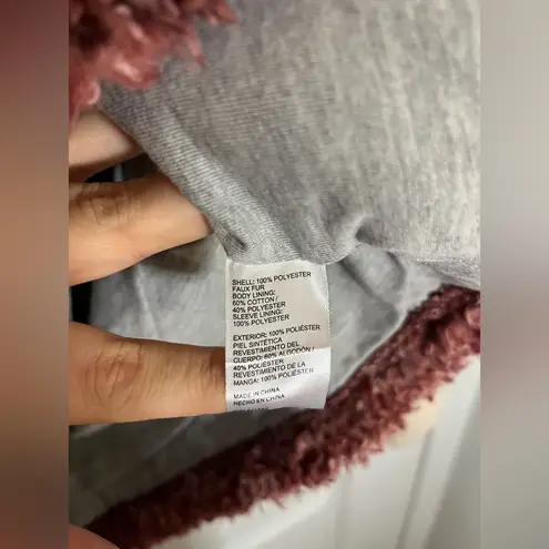 Original Weatherproof Vintage Cozy Women’s Sherpa Fleece Zip Pullover Jacket S White