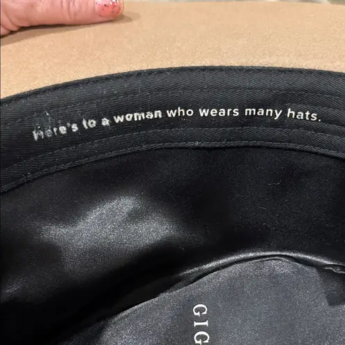 GIGI PIP Tan Fedora Hat size 59