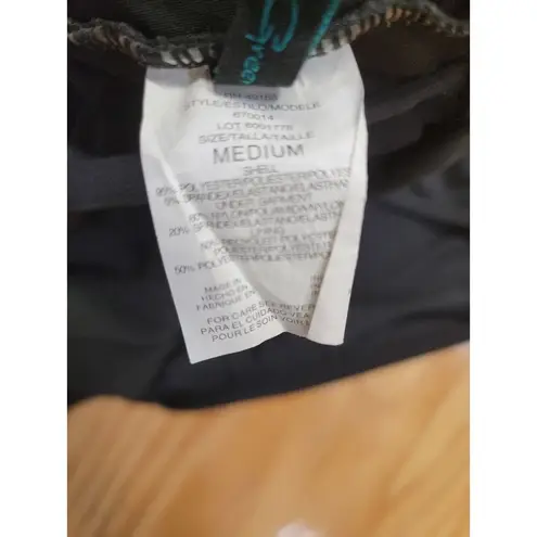 Aqua Green women's swimsuit one piece sleeveless Black Size M A38