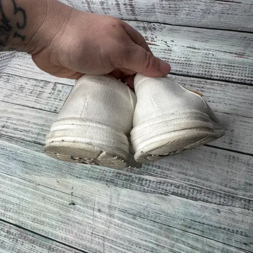 Hey Dude Wendy Canvas Shoes White Women’s Lightweight Casual Slip On Loafers 8