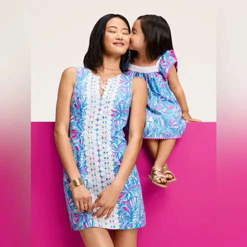 NEW Lilly Pulitzer for Target 20th Anniversary My Fans Paisley Shift Dress Pink Size 4