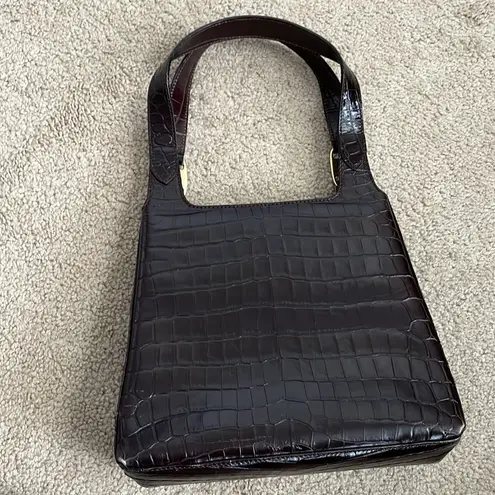 Salvatore Ferragamo Vintage Ferragamo Croc Embossed Mini Tote