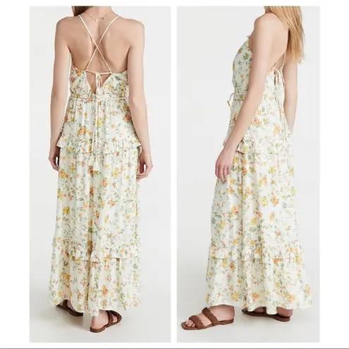Lost + Wander Big Escape Floral Tiered Maxi Dress Size Medium