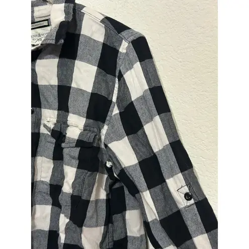 Denim & Supply Ralph Lauren Ralph Lauren Denim & Supply Women's Size Medium Flannel White Black Plaid Shirt