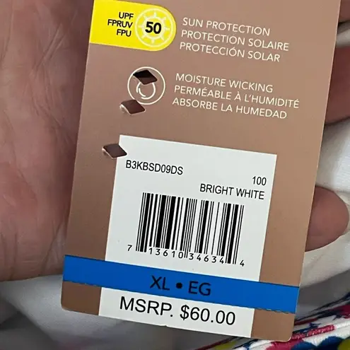 BEN HOGAN Geo Printed Golf Skirt Size XL Bright White Multicolor NEW Athletic