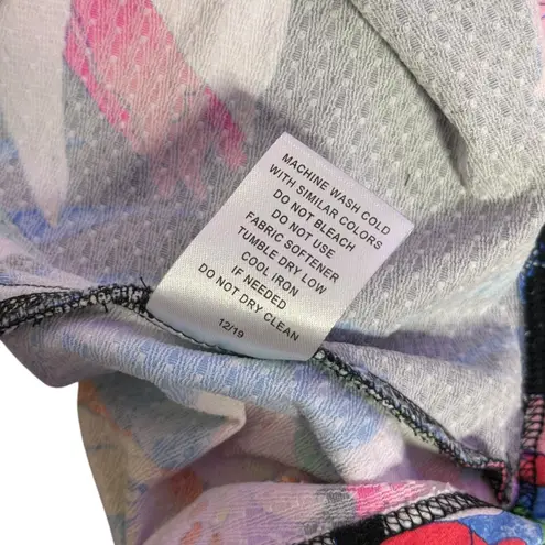 IBKUL Womens Rio Print aux Wrap Golf Skort Tropical Print Black Size L Vacation Size L