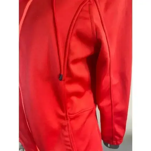 Mondetta Women's Red Hooded Full Zip Jacket Size L 0299