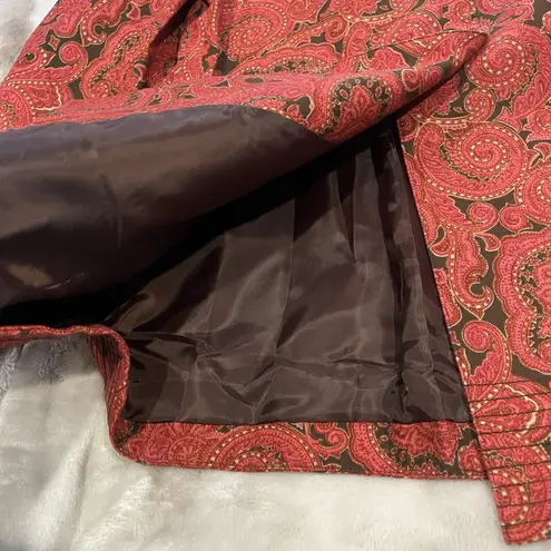 Talbots NWT  Paisley Fall Swing Jacket Coat Small Casual Office Lined Classic