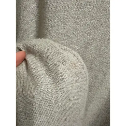 autumn cashmere  women's oatmeal ruffled slit‎ hem sweater size Medium