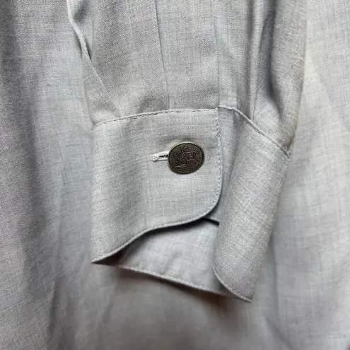 VTG Laura Di Sarpi Women's Tunic Top Blouse Plus Size 50 2X Lagenlook Minimalist Blue