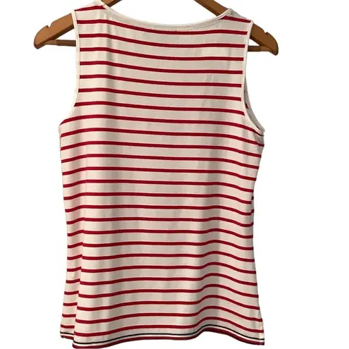 Tommy Hilfiger  red stripes nautical blouse size S petite