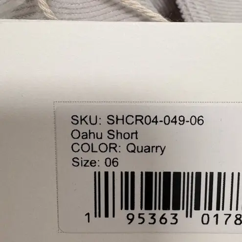 Carve Designs Oahu 4 inch Corduroy Shorts Gray Size 6