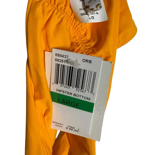 BECCA by Rebecca virtue Becca Pucker Up Adela Hipster Bikini Swimsuit Bottoms in Orange Size Large