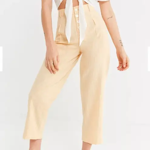 Urban Outfitters  Maria Button-Fly Tapered Trouser