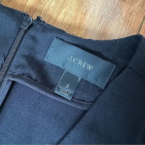 J.Crew  Drapey Oxford Crepe Lyocell Viscose V-Neck Jumpsuit Size 2 Black C6318