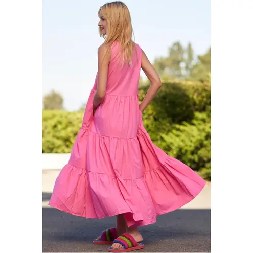 The Comfy And Ready Penny Pocket Maxi Dress in Pink