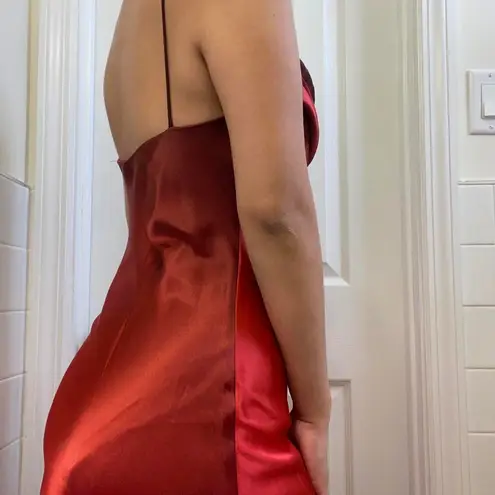 Vintage 90s 2000s Red maxi/midi dress