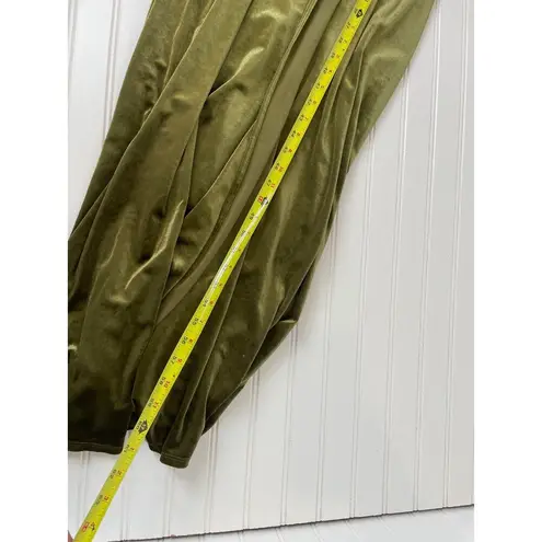 Sorella Vita NWT 9660 Velvet Velour Green Wrap Maxi Dress Bridesmaid Size 12