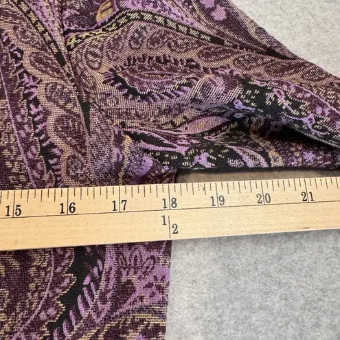 Coldwater Creek Vintage Y2K Jacket Womens 8P Purple Paisley Forest Fairy Lined