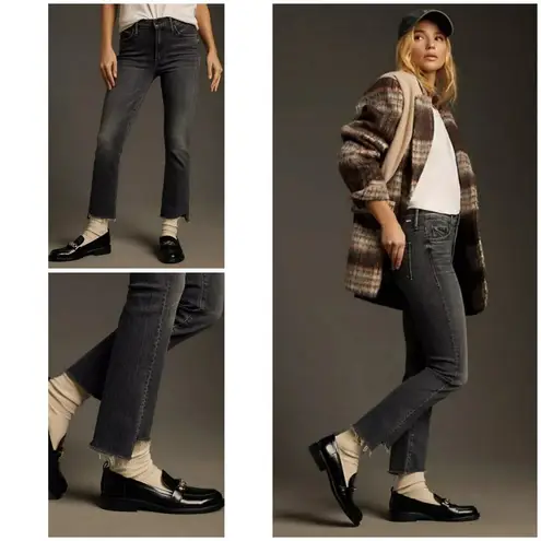 💕MOTHER💕 The Insider Crop Step Fray Jeans ~ Save Your Soul 33 NWT Black