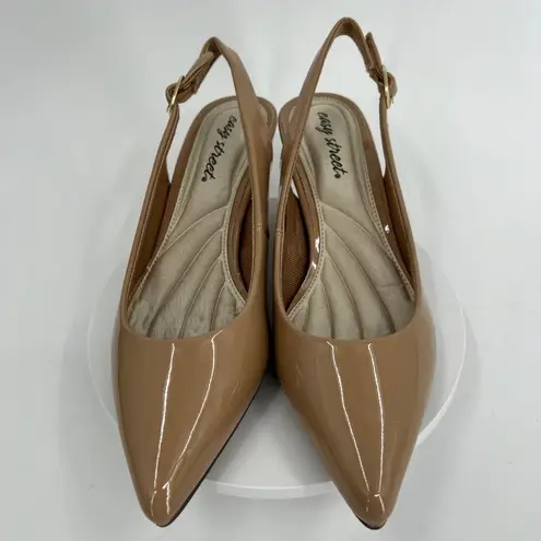 Easy Street Faye Slingback Heels in Lt Beige Size 9W MSRP $60