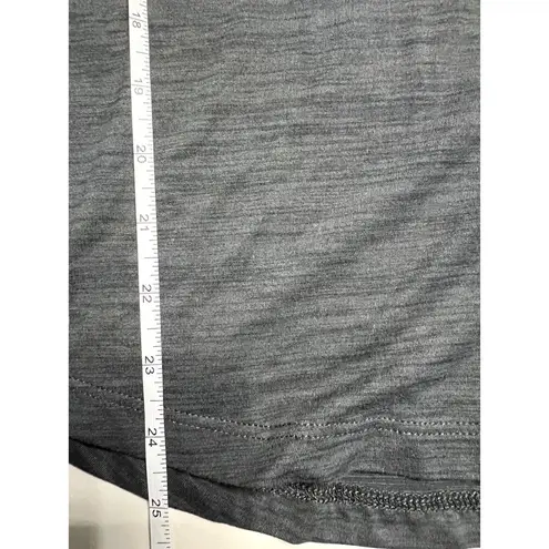 N.Y.L. Athletic Long Sleeve Workout Top Grey Thumb Hole Quality Fabric Comfort Gray