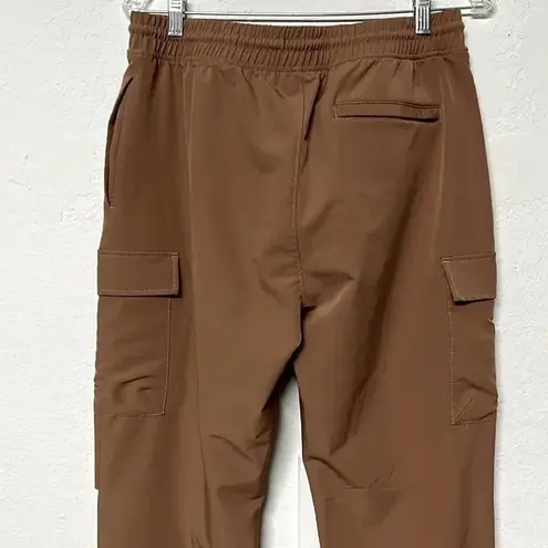 Hedge neutral cargo joggers medium pants unisex windbreaker material drawstring Tan